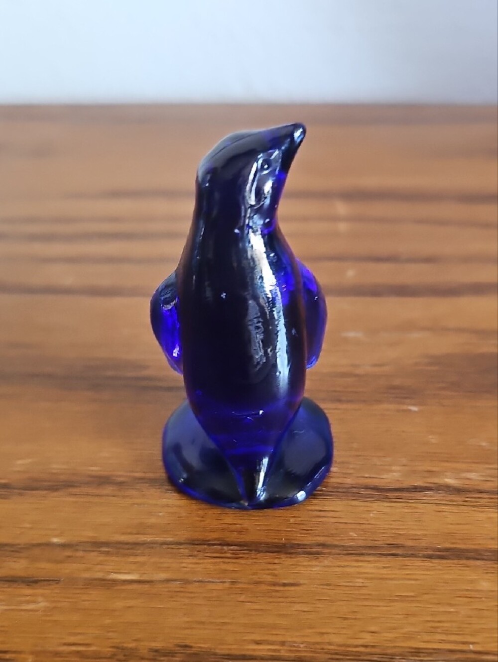 Cobalt Blue Glass Penguin Figurine - Picture 3 of 5